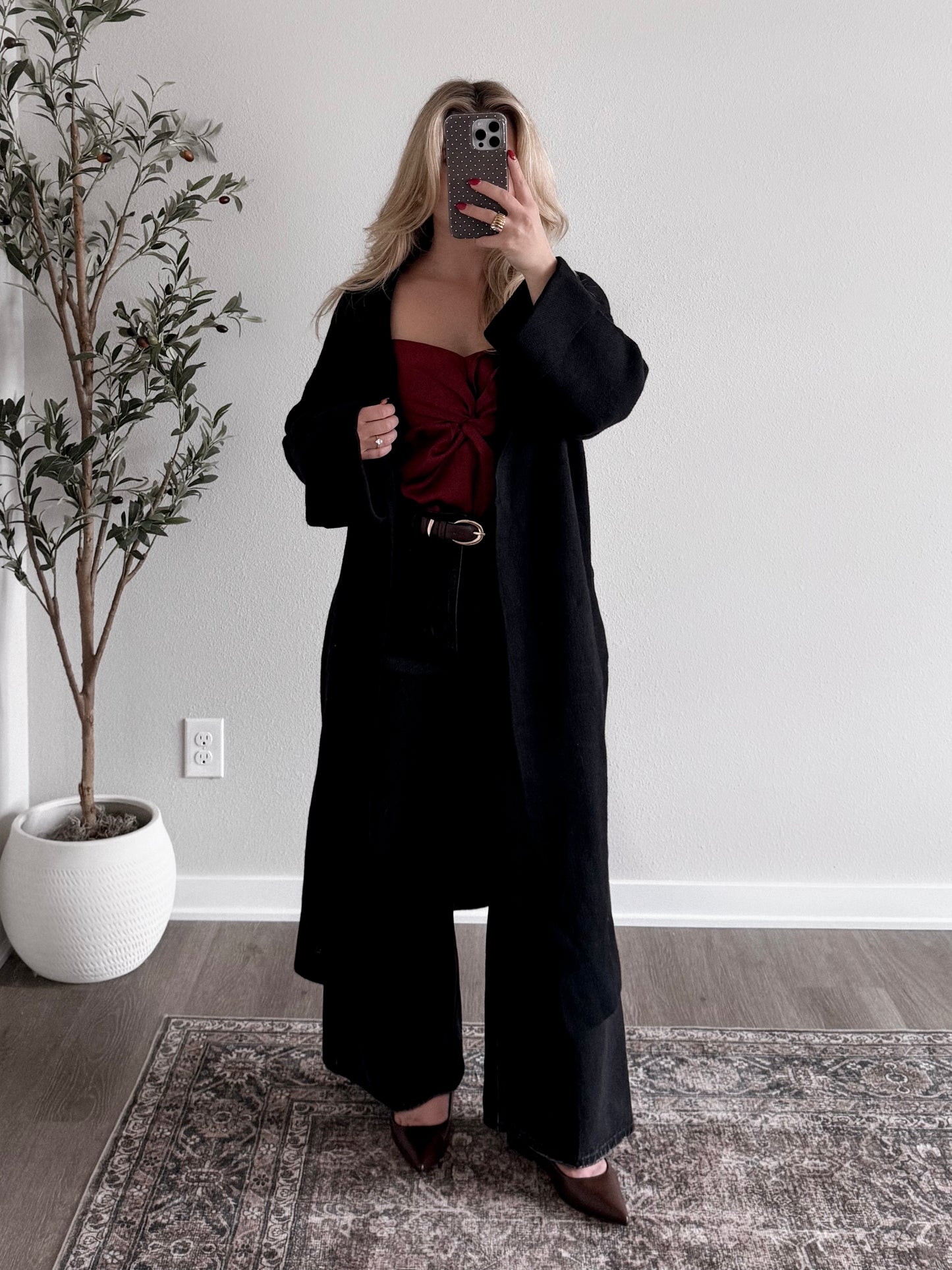 Monroe Knit Coatigan / Black Final Sale