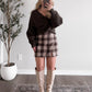 Brown Sugar Wrap Knit Sweater