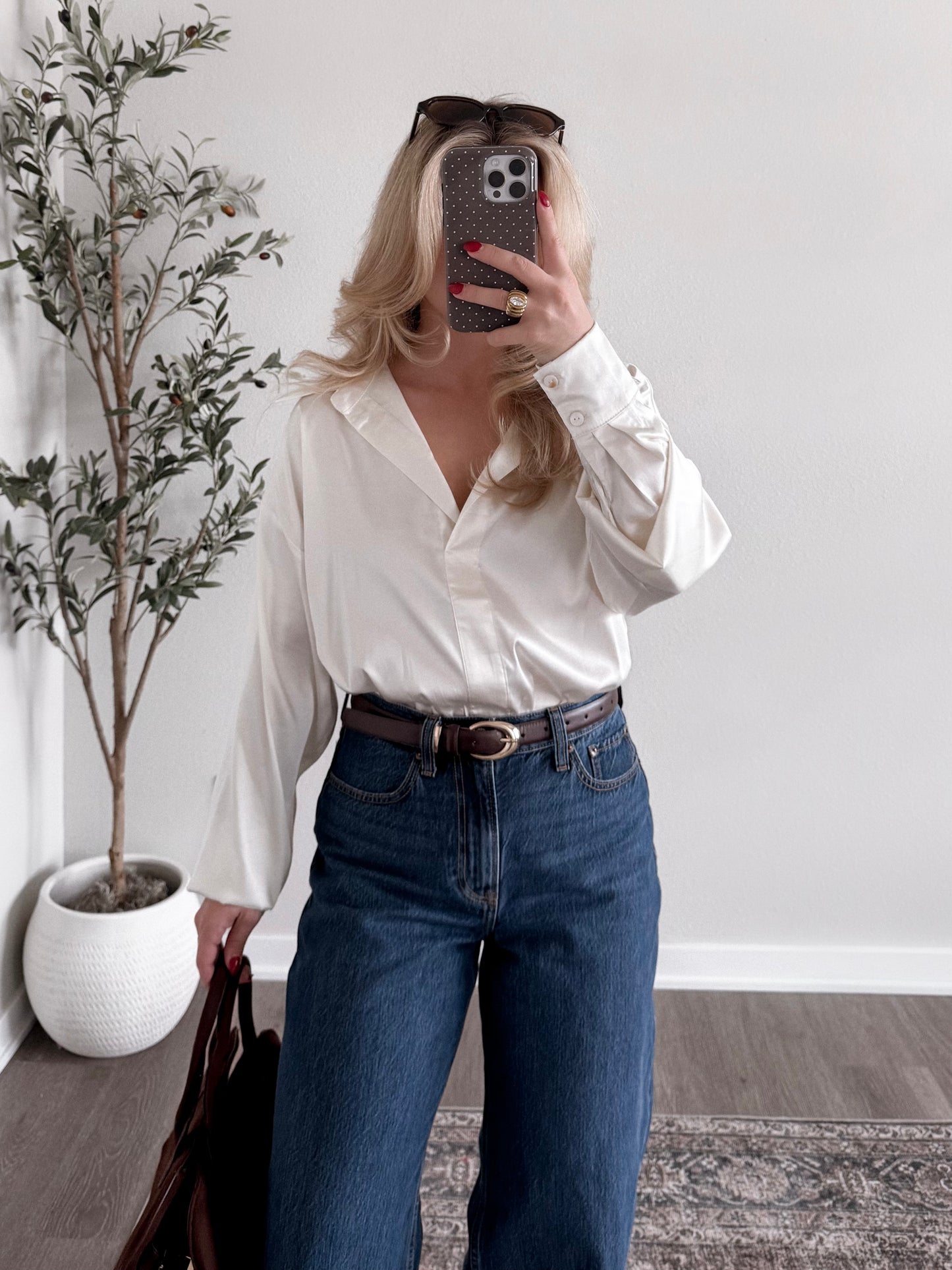 Timeless Collared Satin Bodysuit