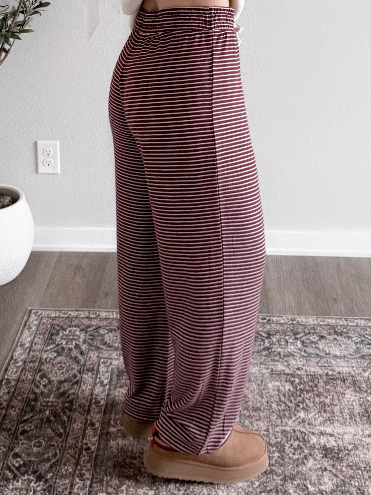 Berry & Stripe Lounge Jogger