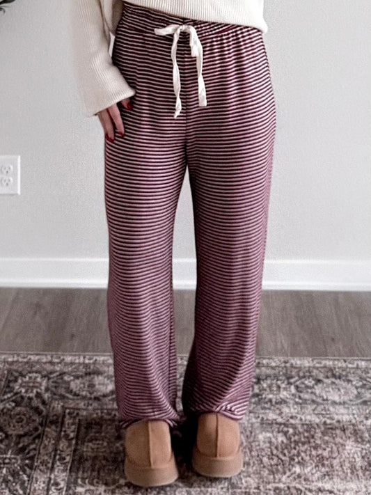 Berry & Stripe Lounge Jogger