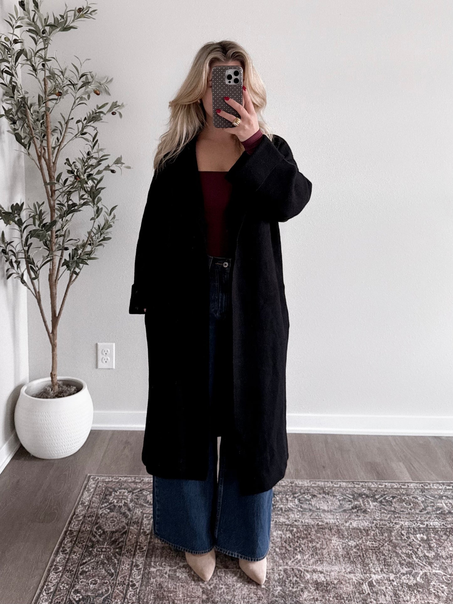 Monroe Knit Coatigan / Black Final Sale