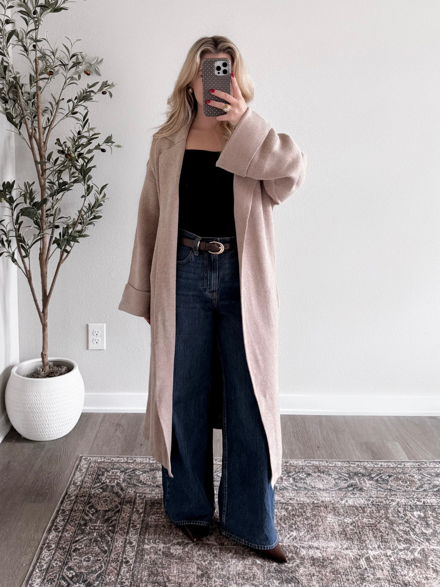 Monroe Knit Coatigan / Latte