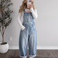 Asher Barrel Overalls / Light Wash