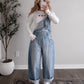 Asher Barrel Overalls / Light Wash