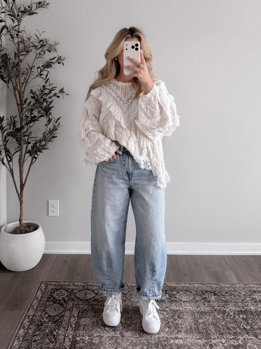 Sweet Devotion Eyelet Top (Restocking Early March)