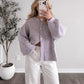 Honey Cove Button Down Sweater / Lilac