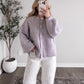 Honey Cove Button Down Sweater / Lilac