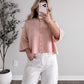 Livia Blush Button Cardigan