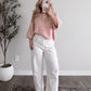 Livia Blush Button Cardigan