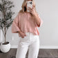 Livia Blush Button Cardigan
