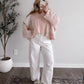 Blush Bloom Waffle Knit Top