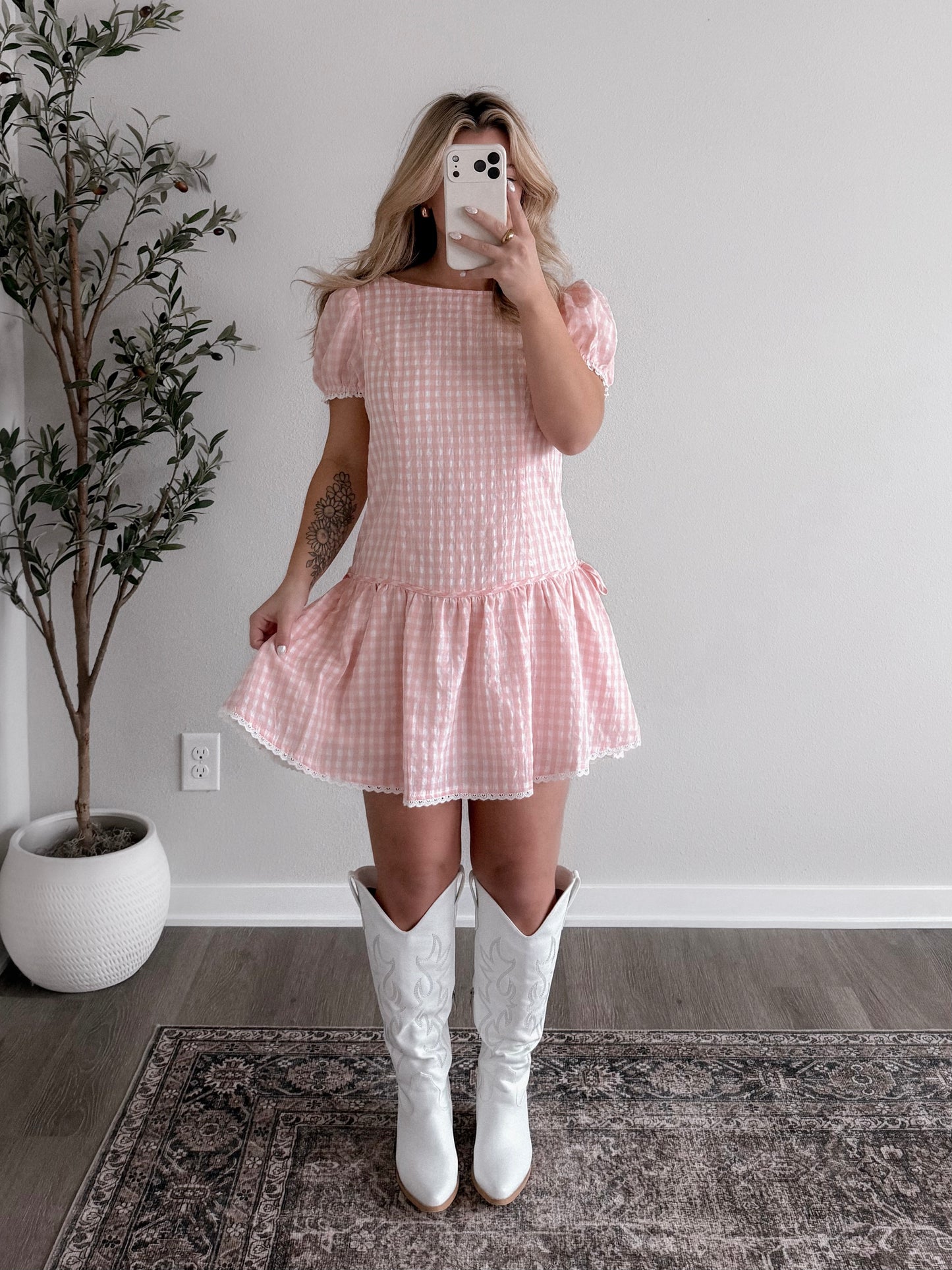 Sweetheart Gingham Dress