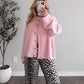Current Cozy Knit Button Cardigan / Pink