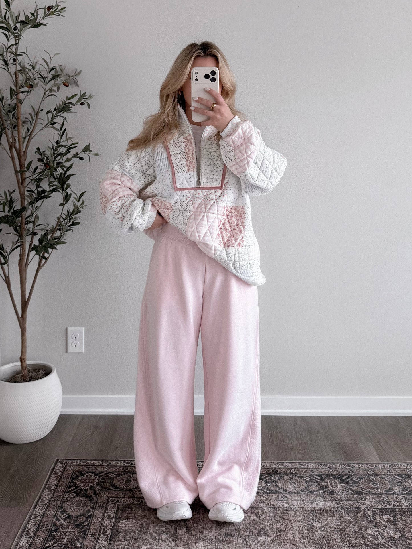 Spring Quilted Zip Pullover (Restocking End Of Feb)