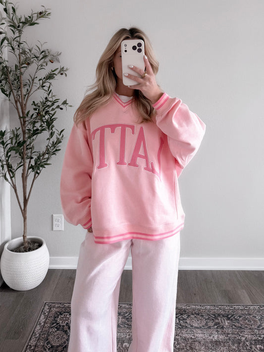 Latte Vintage Pink Pullover (PREORDER: EST SHIP 1.17)