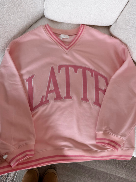 Latte Vintage Pink Pullover (PREORDER: EST SHIP 1.17)