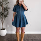 Jessie Tailored Denim Dress