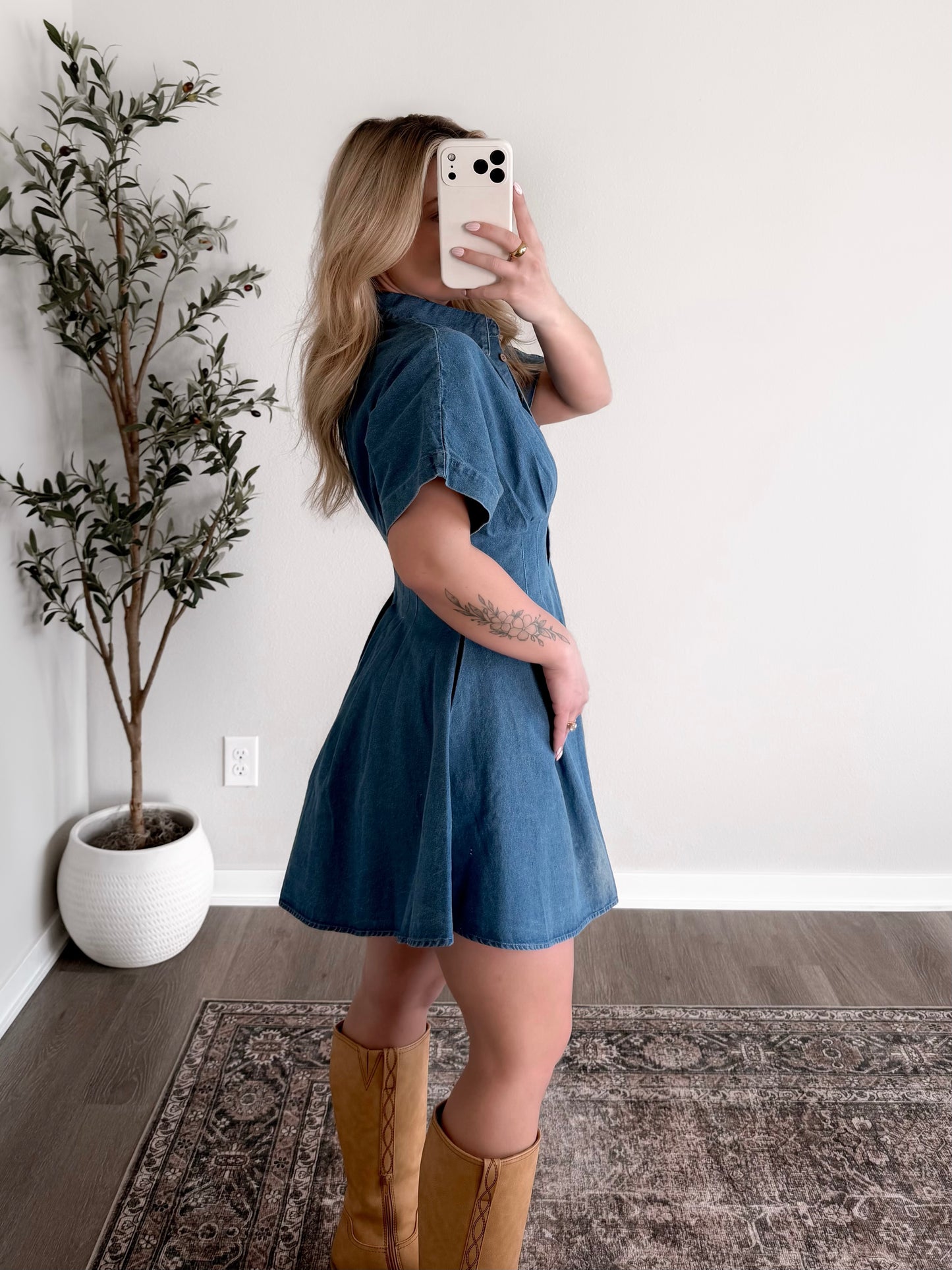 Jessie Tailored Denim Dress