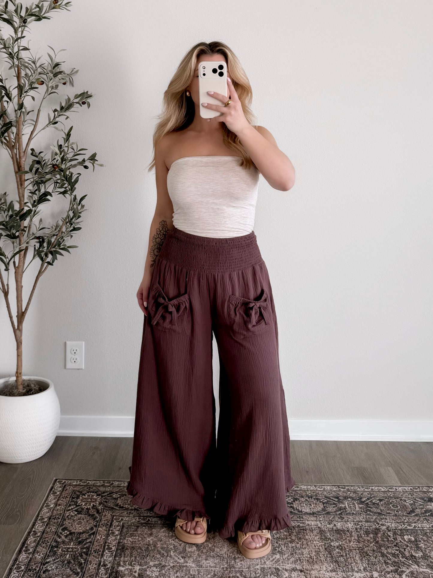 Essential Strapless Top / Oat