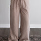Afternoon Gingham Lounge Pant / Brown (Tall Friendly)