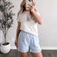 Gingham Sail Embroidered Tee / Final Sale