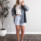 Gingham Sail Embroidered Tee / Final Sale