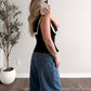 Atelier Peplum Top / Black