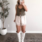 Silken Lace Satin Shorts