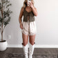 Silken Lace Satin Shorts