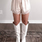 Silken Lace Satin Shorts