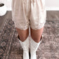 Silken Lace Satin Shorts