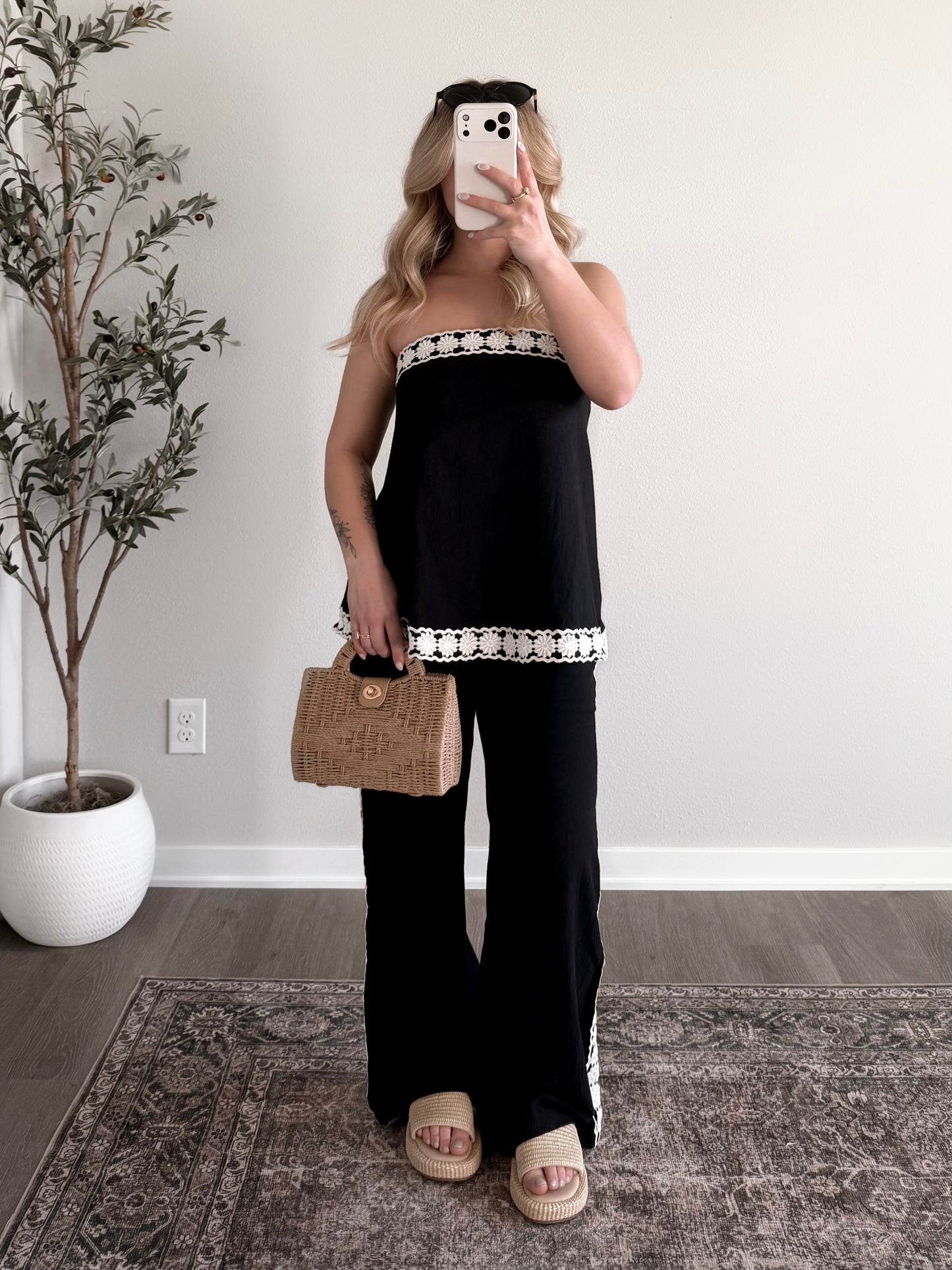 Bay Brunch Linen Pant Set