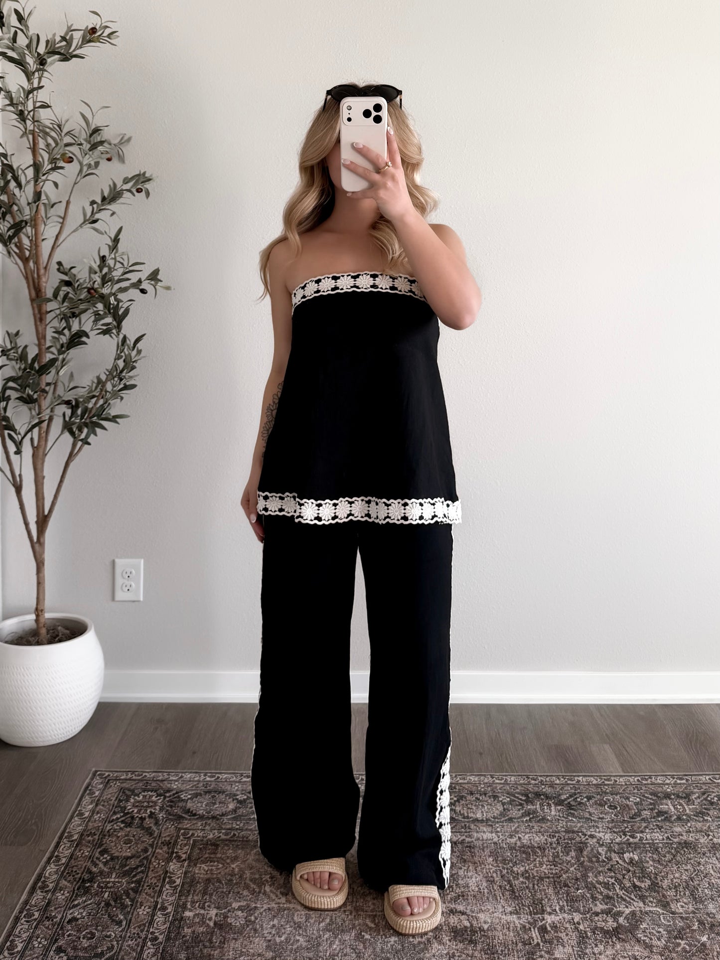 Bay Brunch Linen Pant Set