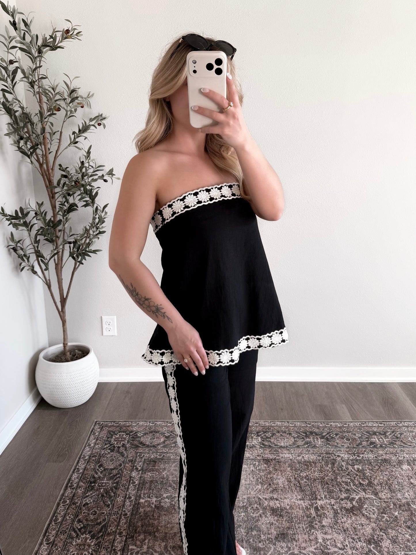 Bay Brunch Linen Pant Set