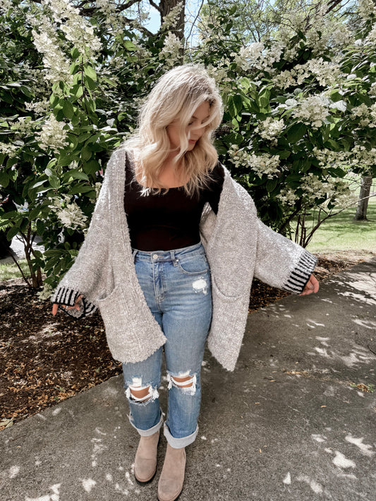 Layer Up Grey Cardigan