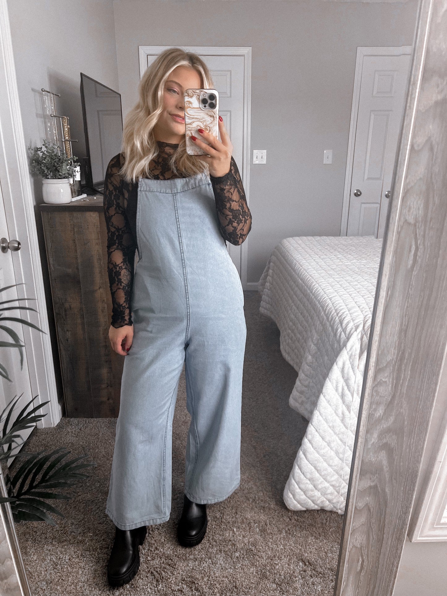 Woodstock Denim Jumpsuit Final Sale