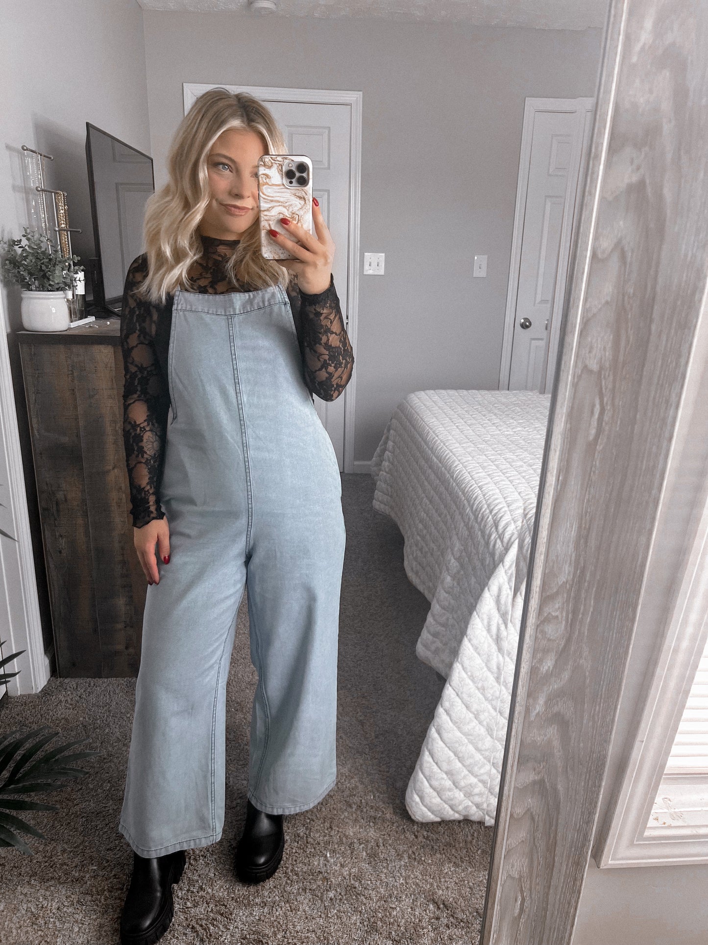 Woodstock Denim Jumpsuit Final Sale