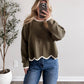 Cider Season Ribbed Sweater / Olive