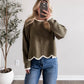 Cider Season Ribbed Sweater / Olive