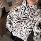 Snow Leopard Sherpa Pullover