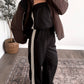 Track Star Strapless Jumpsuit