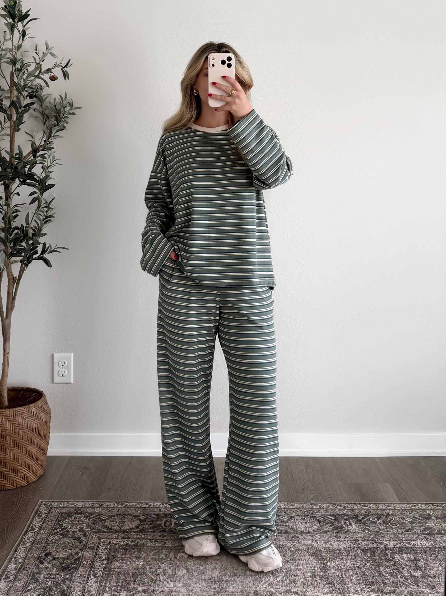 Take Notes Striped Lounge Set (Restocking 10.12)