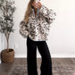 Snow Leopard Sherpa Pullover