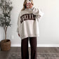 “Thankful” Oversized Mockneck