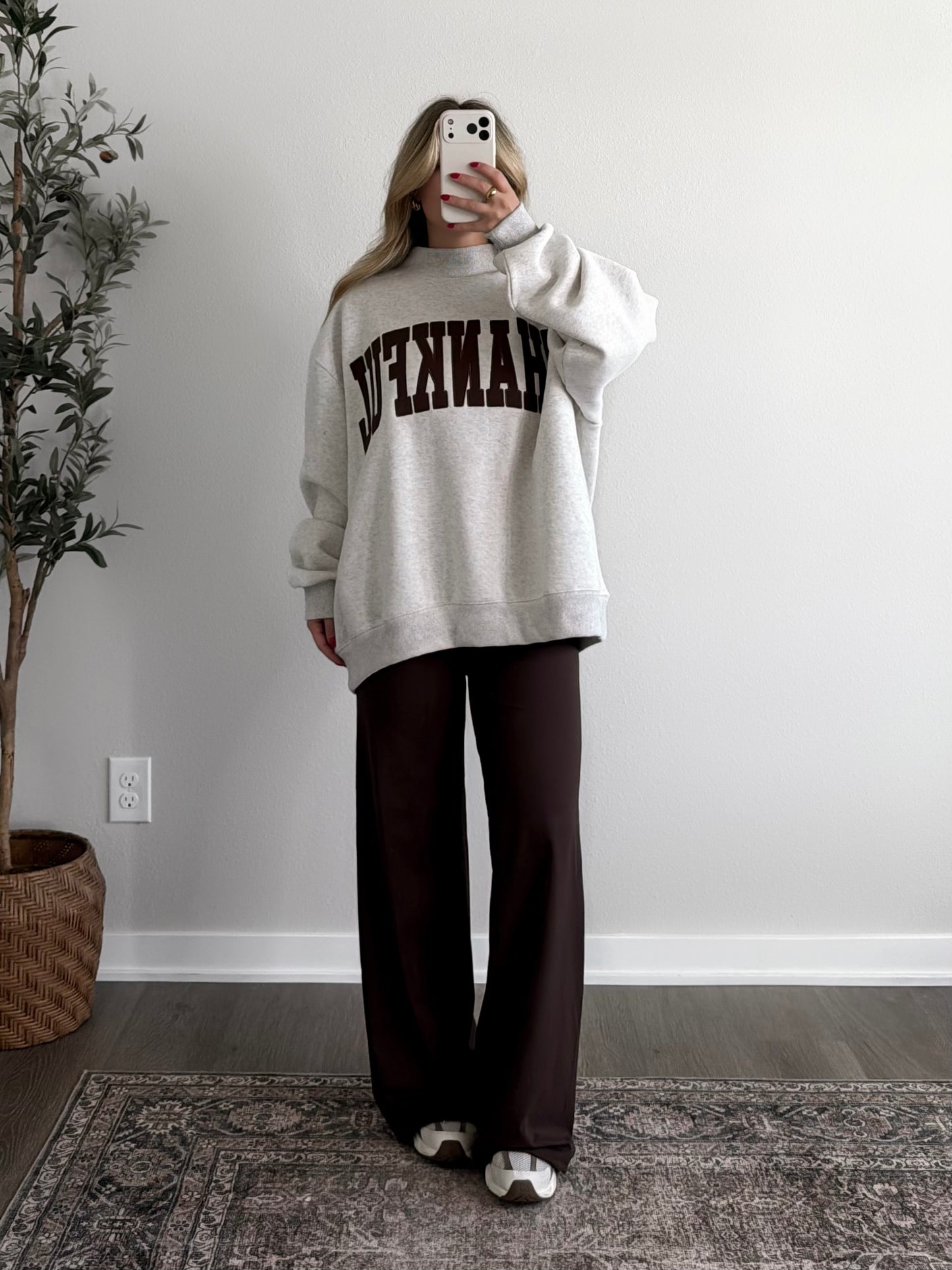 Season Staple Wide Leg Legging / Brown (Restocking Mid November)