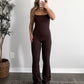 Studio Social Athleisure Jumpsuit / Mocha