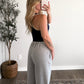 Sport Double Layered Tank / Navy-Butter