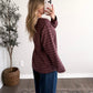 Daily Jam Striped Top / Maroon (Restocking Late October)