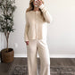 Vanilla Chia Pointelle Lounge Set